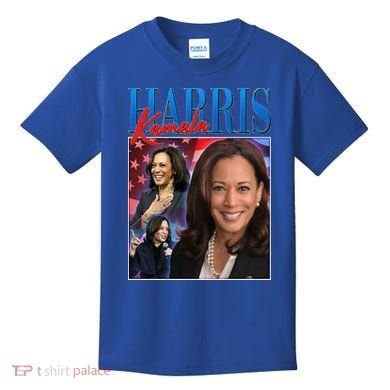 Kamala Harris 2024 Portrait Collage Kids T-Shirt