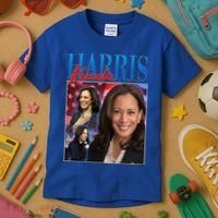 Kamala Harris 2024 Portrait Collage Kids T-Shirt thumb 3