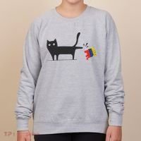 Kamala Harris 2024 Victory Black Cat Vs Gop Elephant Women's Sweatshirt thumb 0