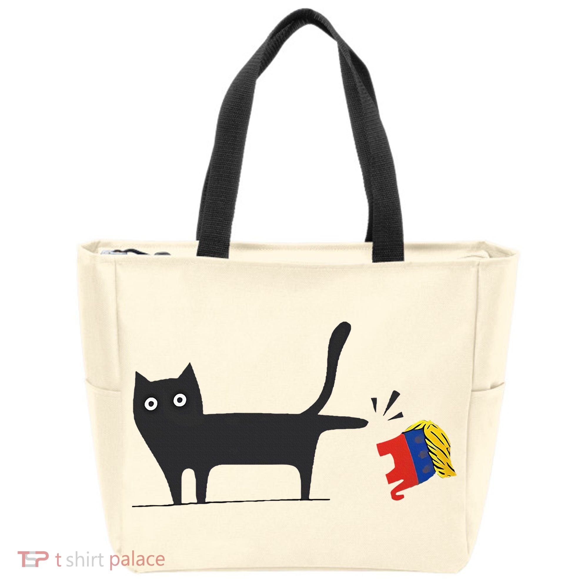 Kamala Harris 2024 Victory Black Cat Vs Gop Elephant Tote Bag