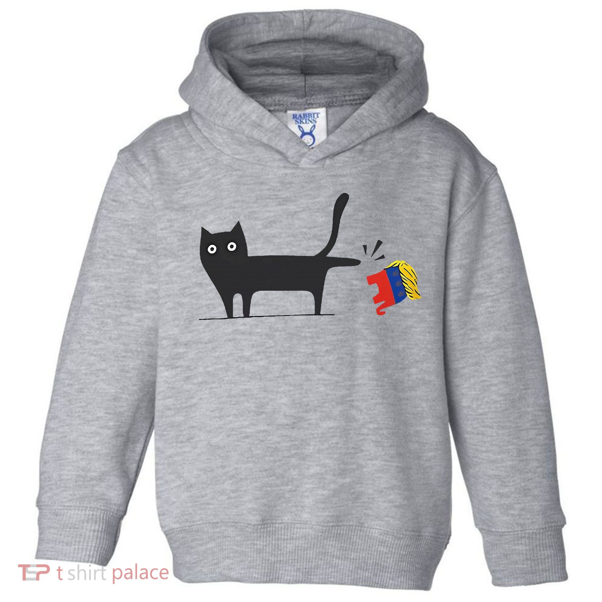 Kamala Harris 2024 Victory Black Cat Vs Gop Elephant Toddler Hoodie