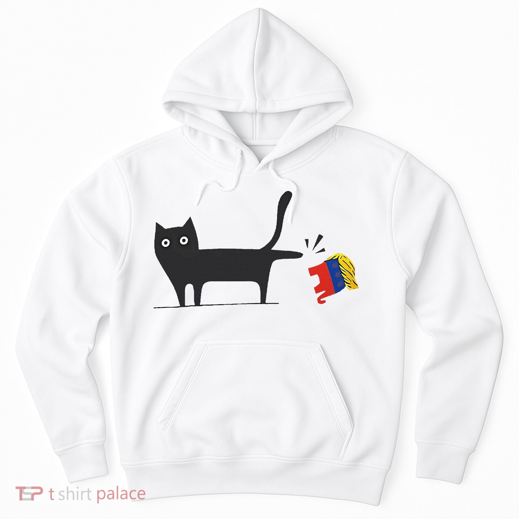 Kamala Harris 2024 Victory Black Cat Vs Gop Elephant Hoodie