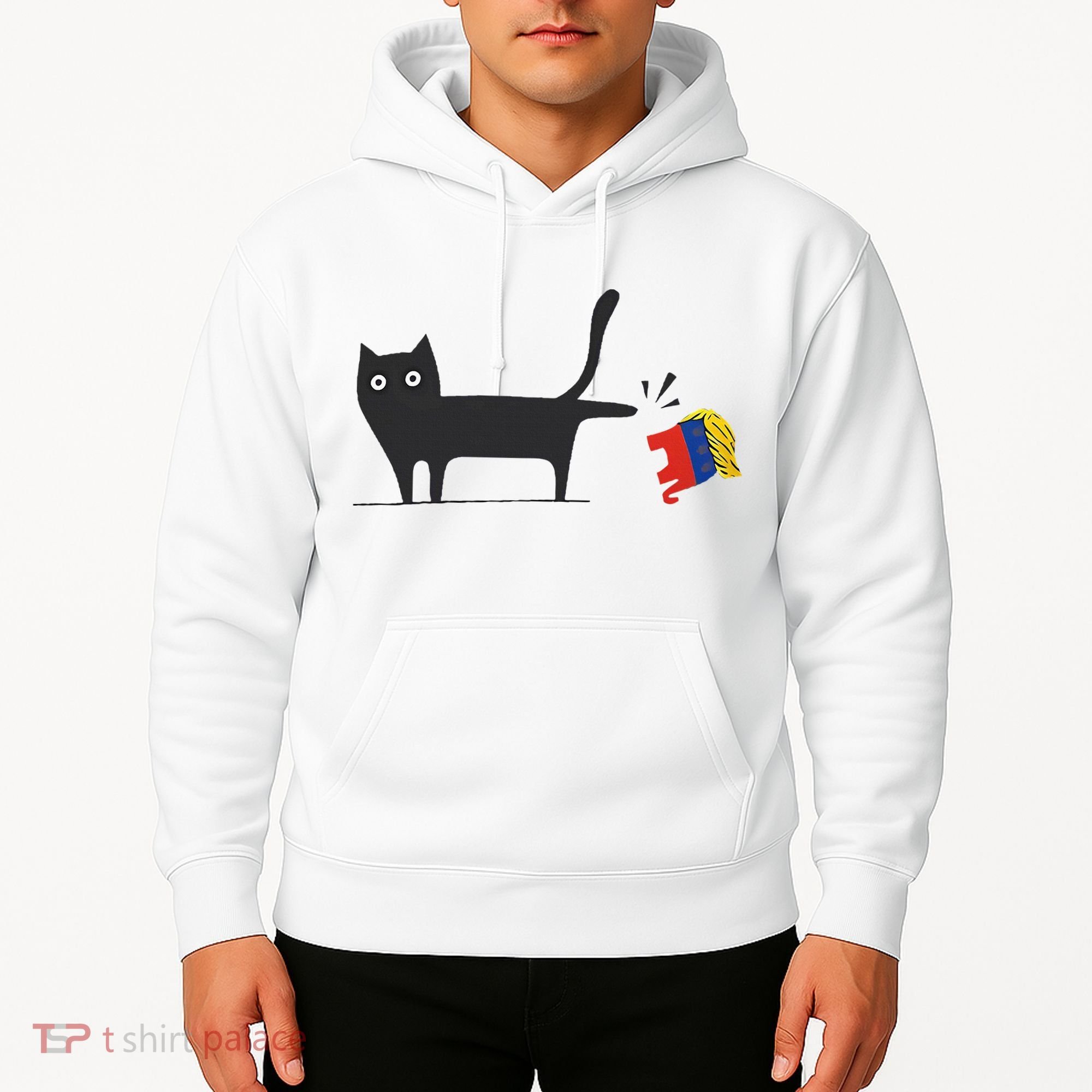 Kamala Harris 2024 Victory Black Cat Vs Gop Elephant Hoodie