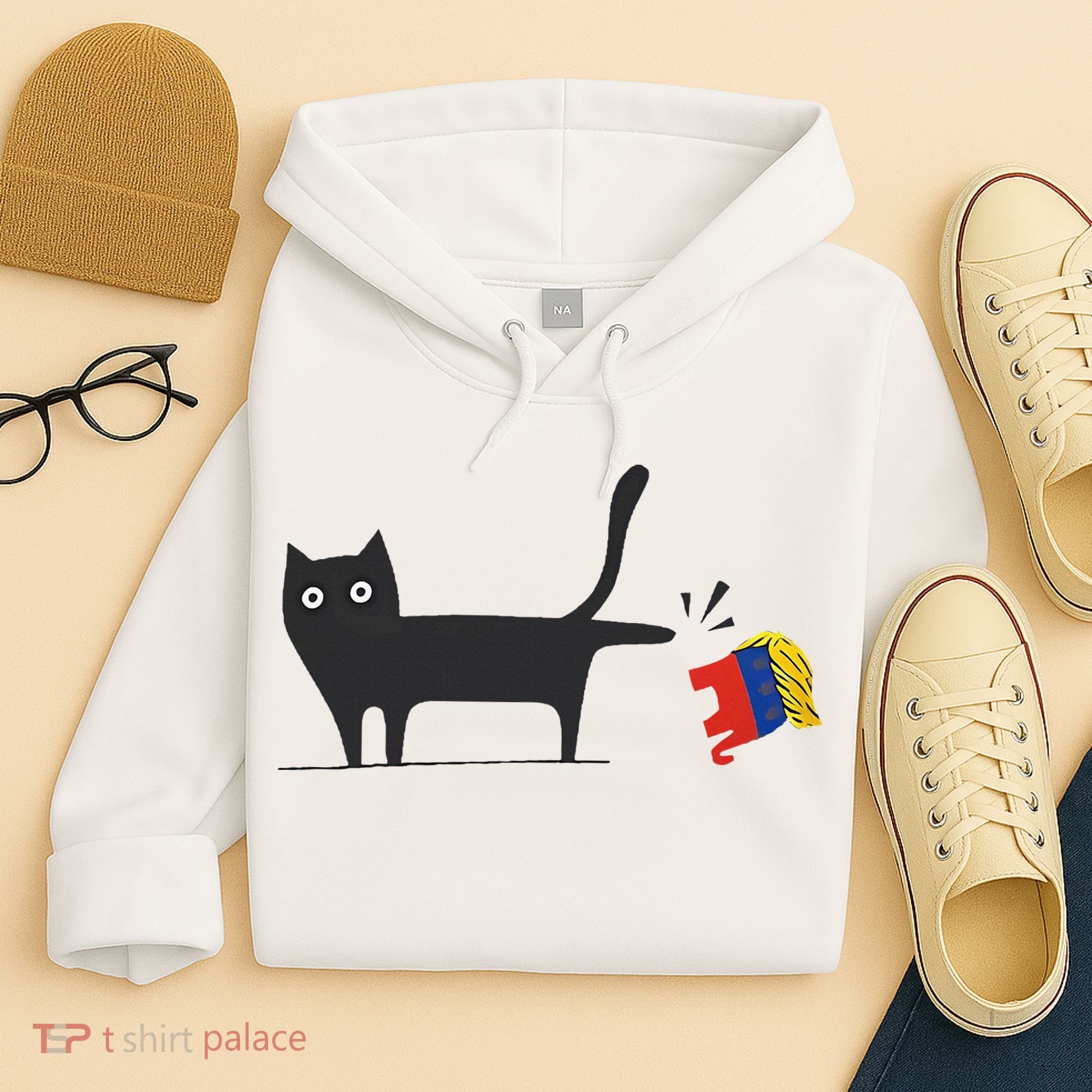 Kamala Harris 2024 Victory Black Cat Vs Gop Elephant Hoodie