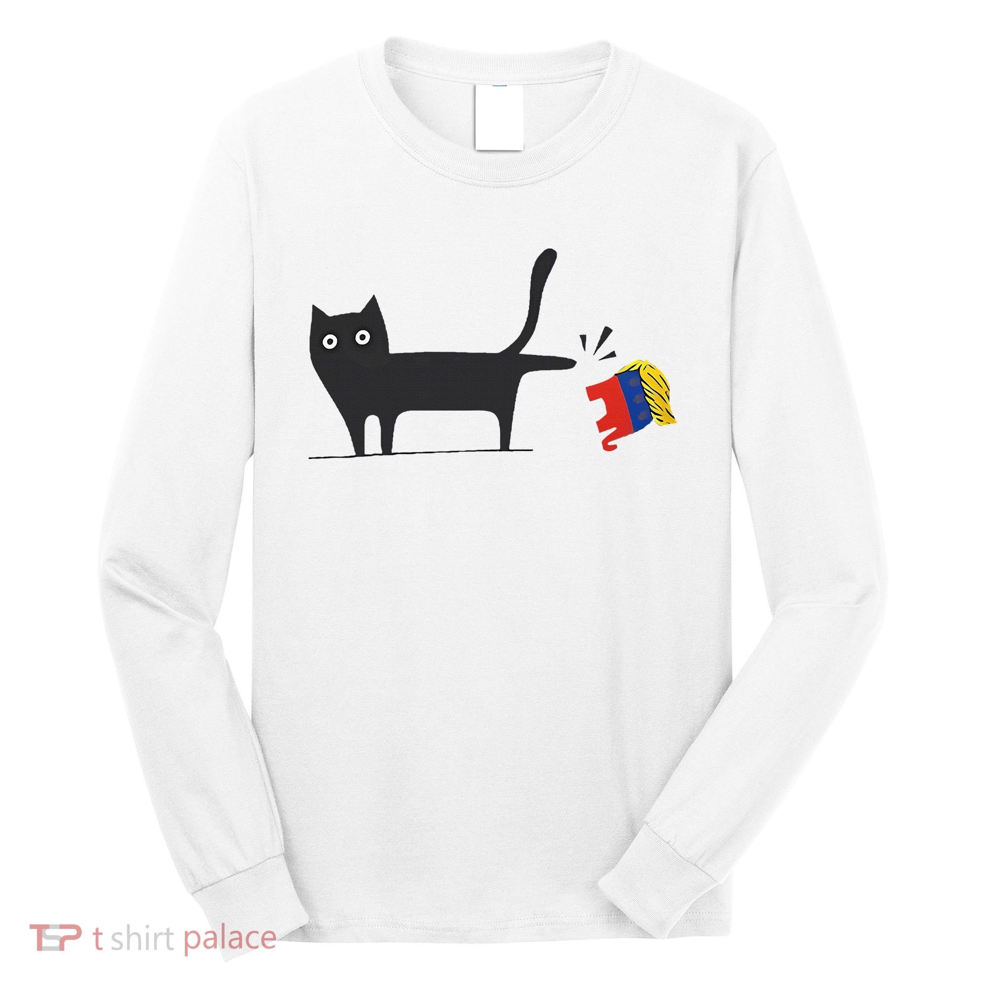 Kamala Harris 2024 Victory Black Cat Vs Gop Elephant Long Sleeve Shirt