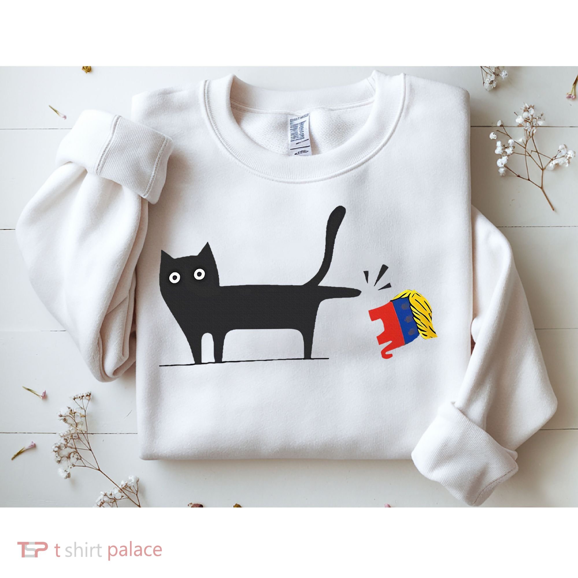 Kamala Harris 2024 Victory Black Cat Vs Gop Elephant Sweatshirt