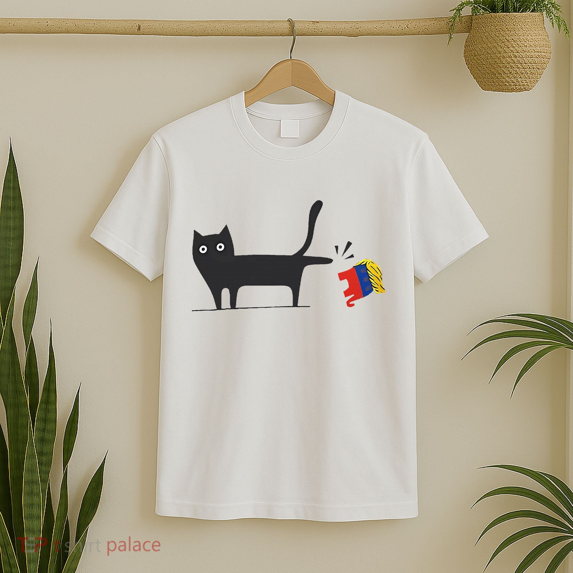 Kamala Harris 2024 Victory Black Cat Vs Gop Elephant T-Shirt