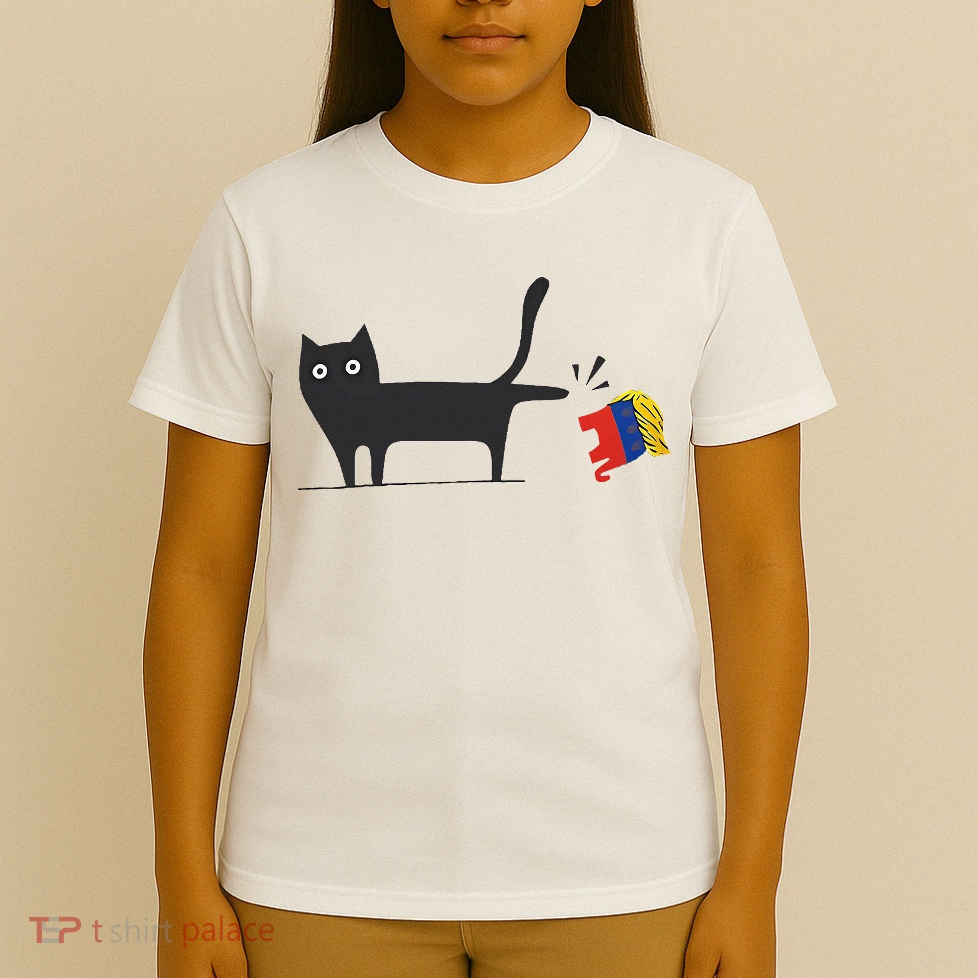 Kamala Harris 2024 Victory Black Cat Vs Gop Elephant T-Shirt