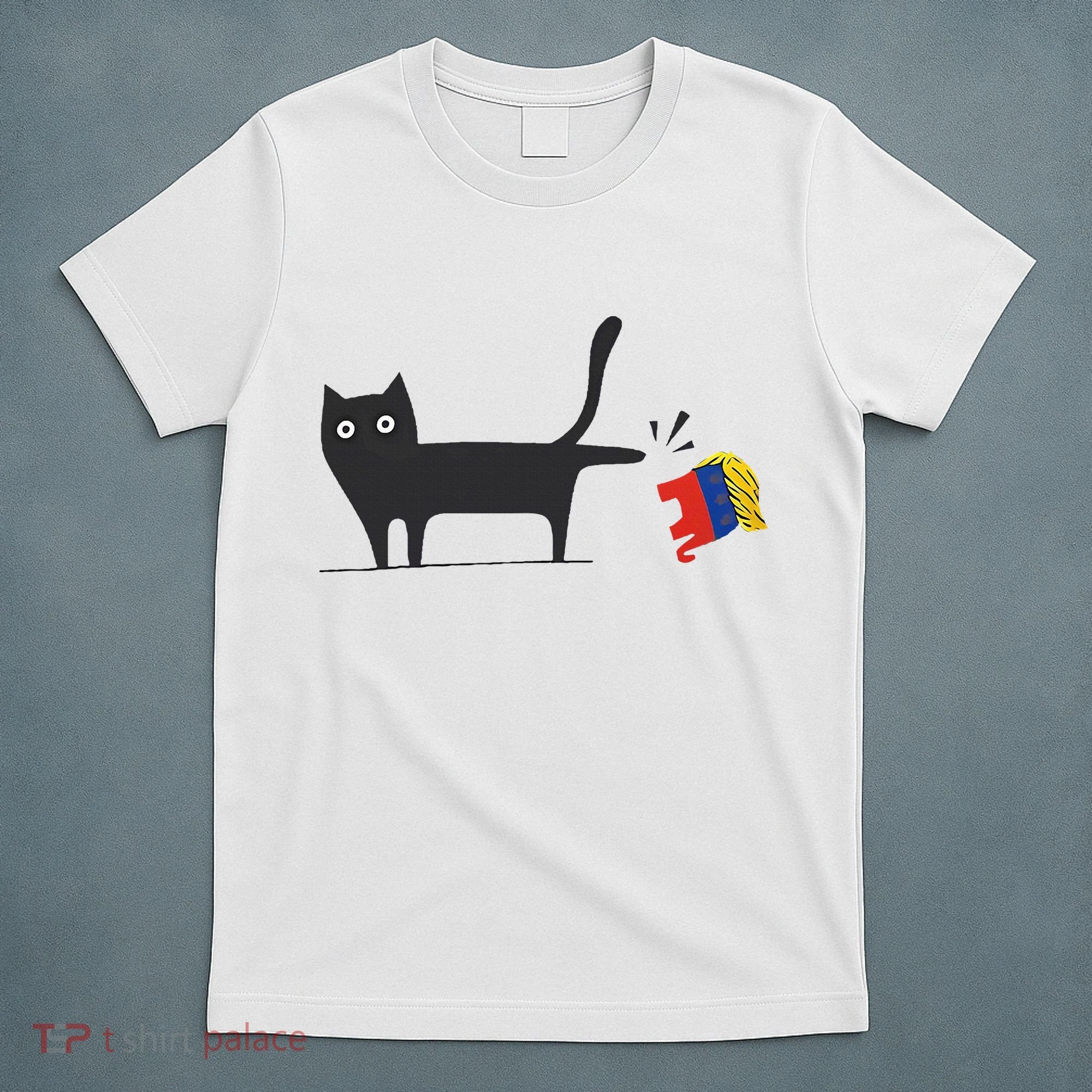 Kamala Harris 2024 Victory Black Cat Vs Gop Elephant T-Shirt