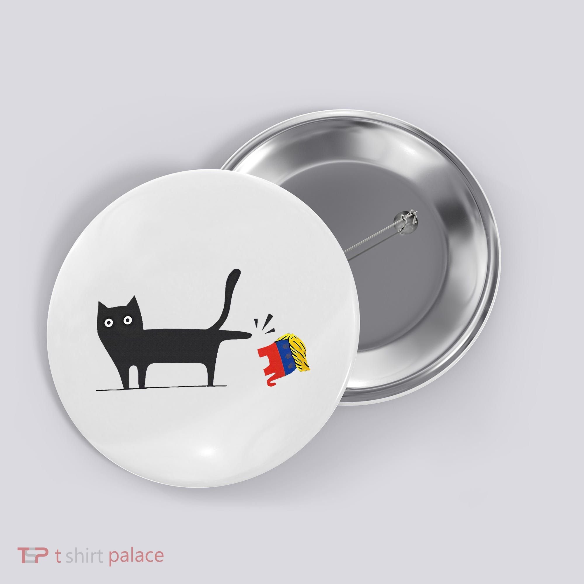 Kamala Harris 2024 Victory Black Cat Vs Gop Elephant Button