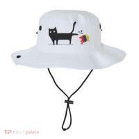 Kamala Harris 2024 Victory Black Cat Vs Gop Elephant Bucket Hat thumb 0