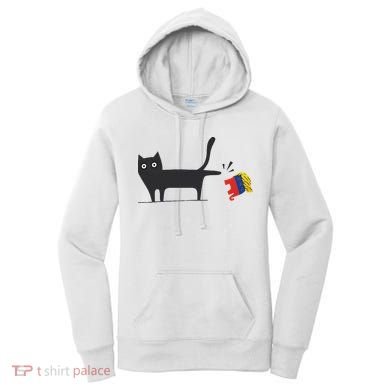 Kamala Harris 2024 Victory Black Cat Vs Gop Elephant Women's Hoodie