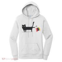Kamala Harris 2024 Victory Black Cat Vs Gop Elephant Women's Hoodie thumb 0