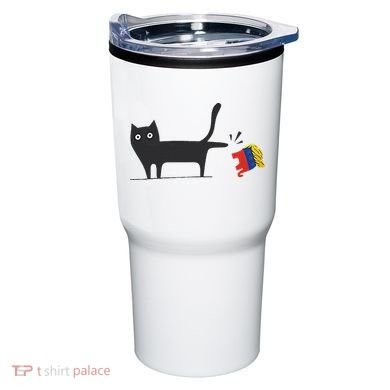 Kamala Harris 2024 Victory Black Cat Vs Gop Elephant Tumbler