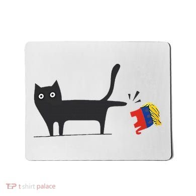 Kamala Harris 2024 Victory Black Cat Vs Gop Elephant Mousepad