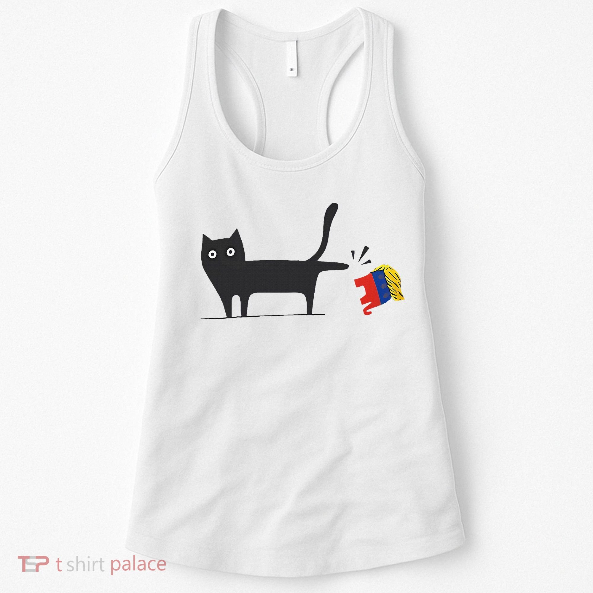 Kamala Harris 2024 Victory Black Cat Vs Gop Elephant Women's Tank Top