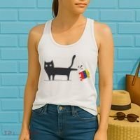 Kamala Harris 2024 Victory Black Cat Vs Gop Elephant Women's Tank Top thumb 2