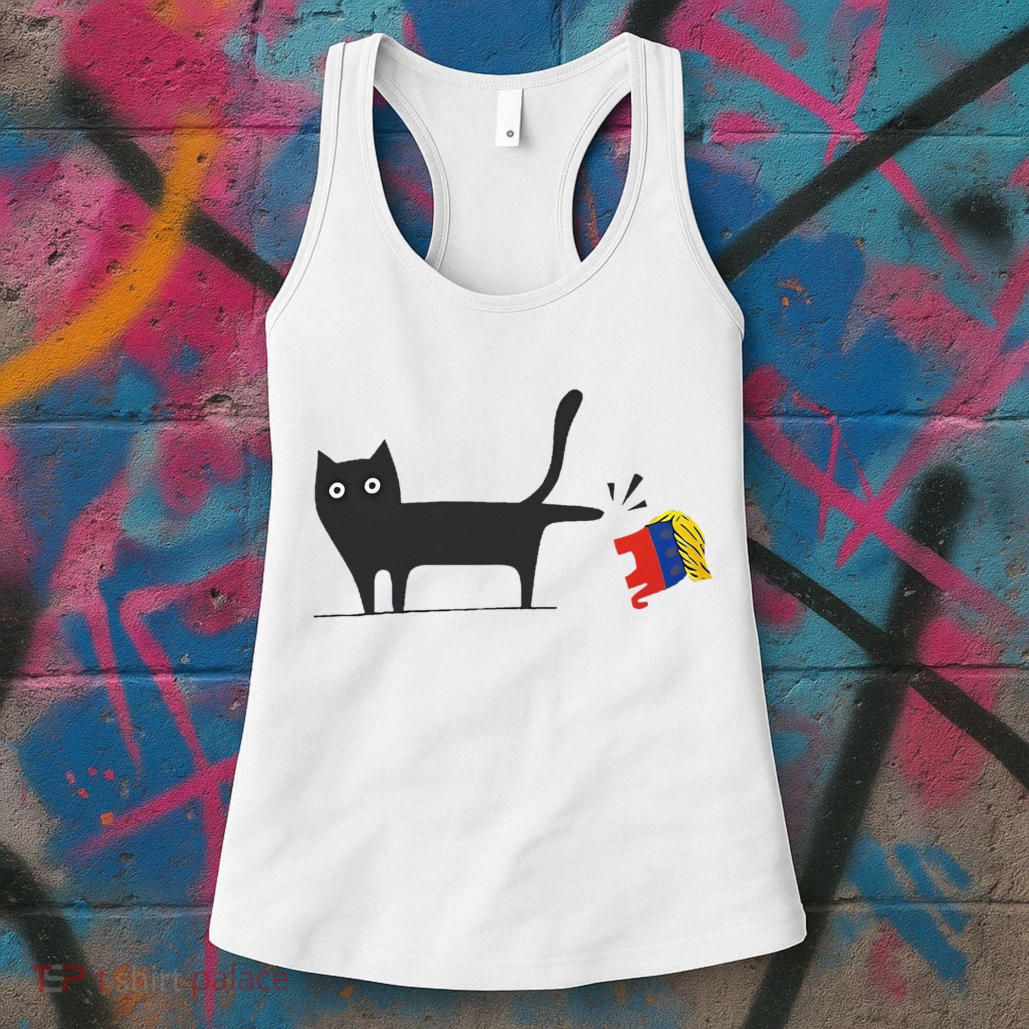 Kamala Harris 2024 Victory Black Cat Vs Gop Elephant Women's Tank Top