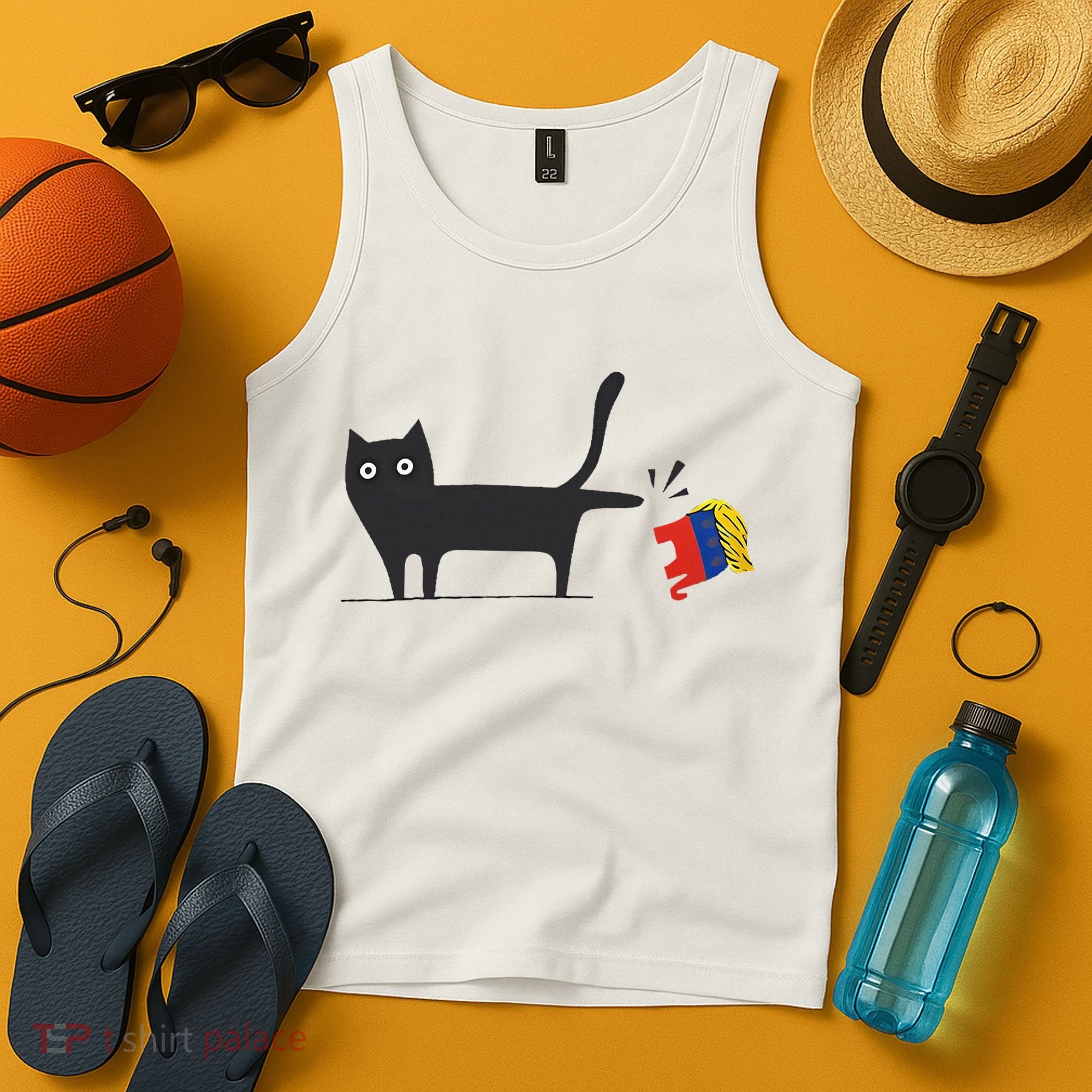 Kamala Harris 2024 Victory Black Cat Vs Gop Elephant Tank Top