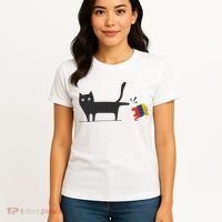 Kamala Harris 2024 Victory Black Cat Vs Gop Elephant Women's T-Shirt thumb 4