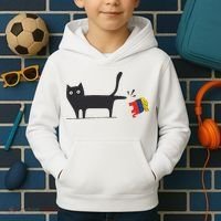 Kamala Harris 2024 Victory Black Cat Vs Gop Elephant Kids Hoodie thumb 2