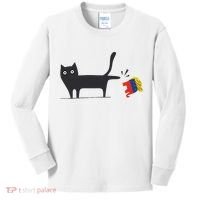 Kamala Harris 2024 Victory Black Cat Vs Gop Elephant Kids Long Sleeve Shirt thumb 0