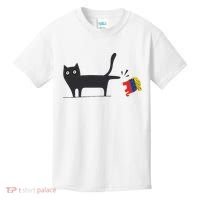 Kamala Harris 2024 Victory Black Cat Vs Gop Elephant Kids T-Shirt thumb 0