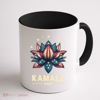 Kamala Harris 2024 Presidential Campaign American Lotus Coffee Mug thumb 1