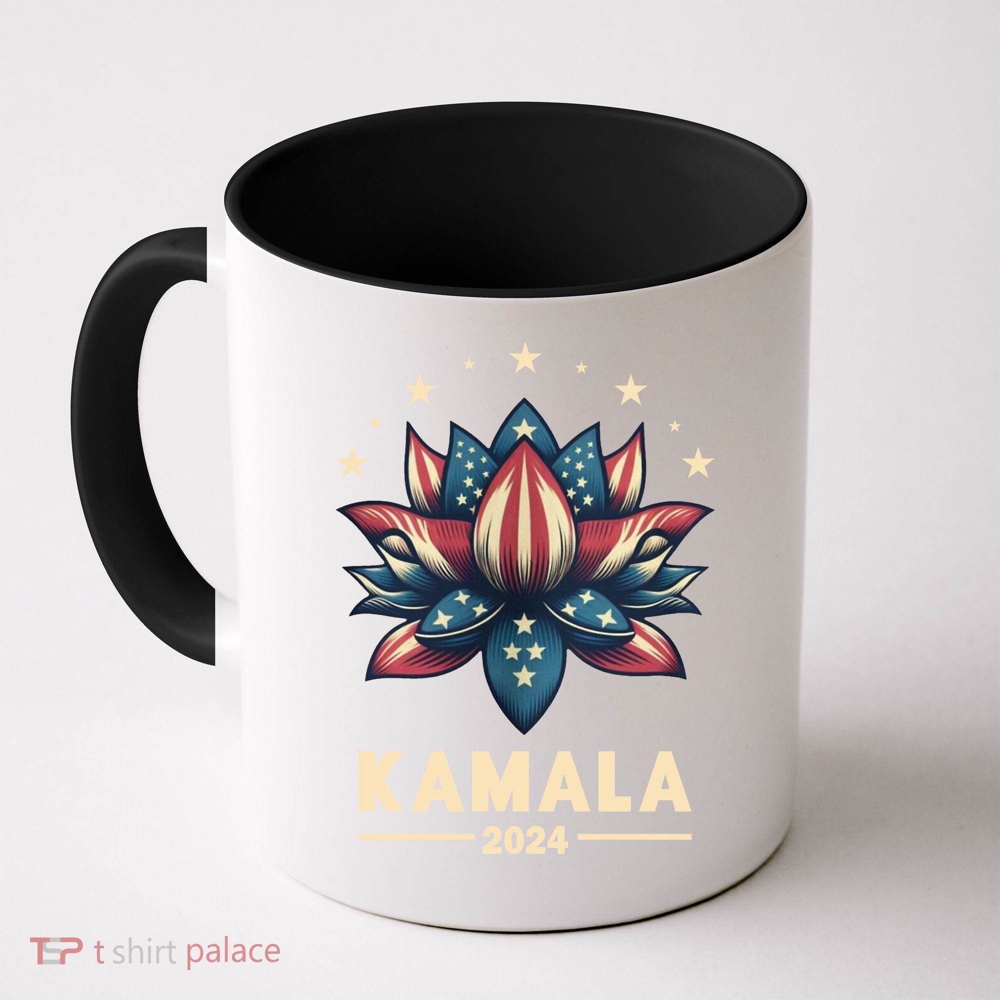 Kamala Harris 2024 Presidential Campaign American Lotus Coffee Mug