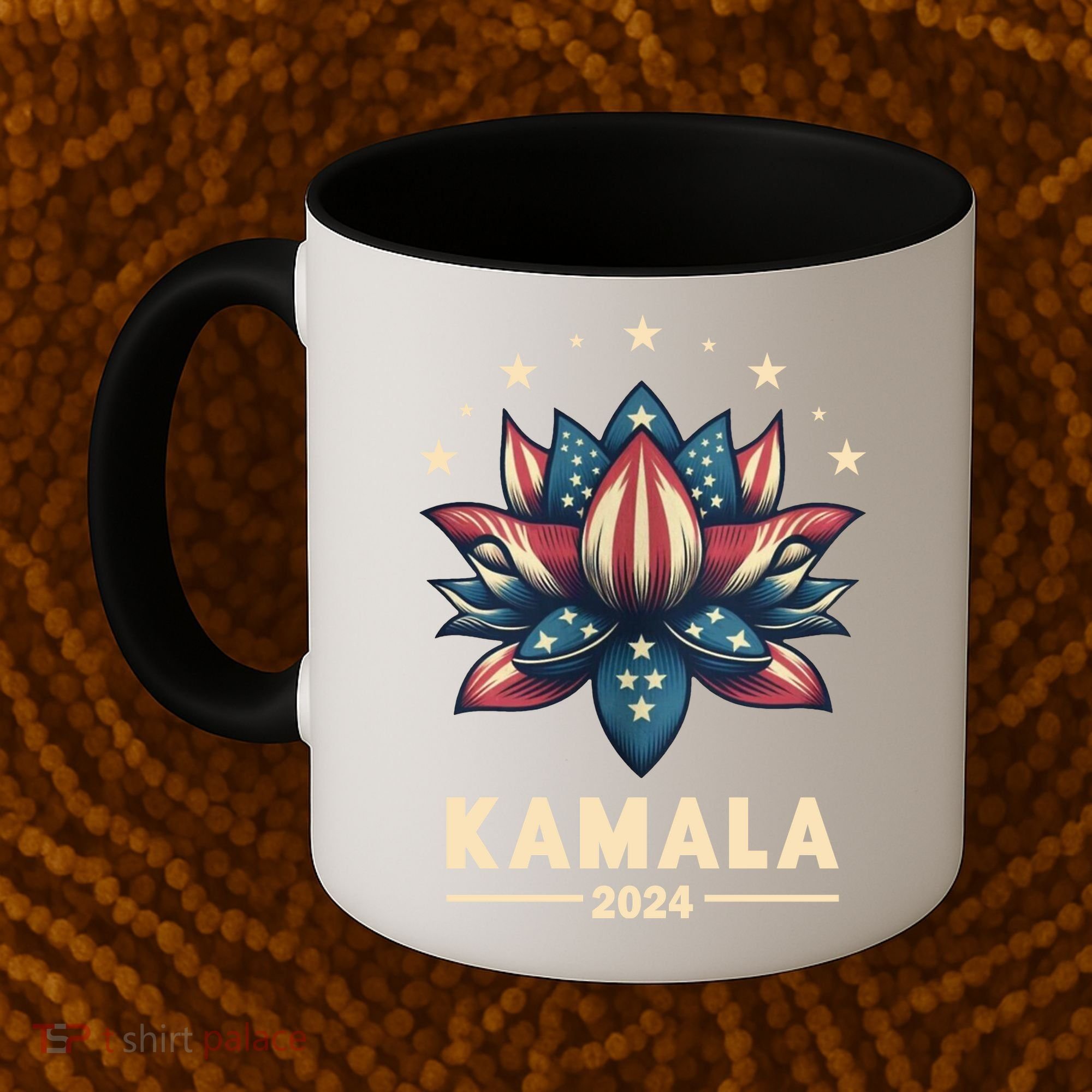 Kamala Harris 2024 Presidential Campaign American Lotus Coffee Mug