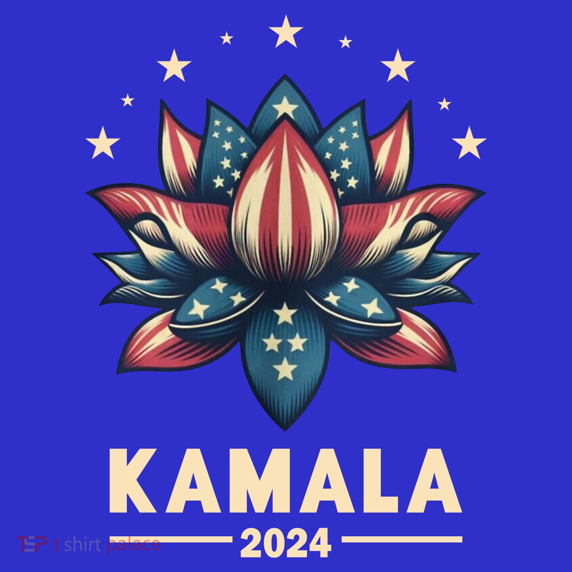 Kamala Harris 2024 Presidential Campaign American Lotus Baby Bodysuit
