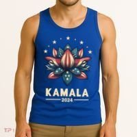 Kamala Harris 2024 Presidential Campaign American Lotus Tank Top thumb 3
