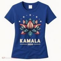 Kamala Harris 2024 Presidential Campaign American Lotus Women's T-Shirt thumb 0