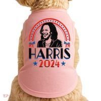 Kamala Harris 2024 Madam President Retro Vote Democrat Doggie Tank thumb 0