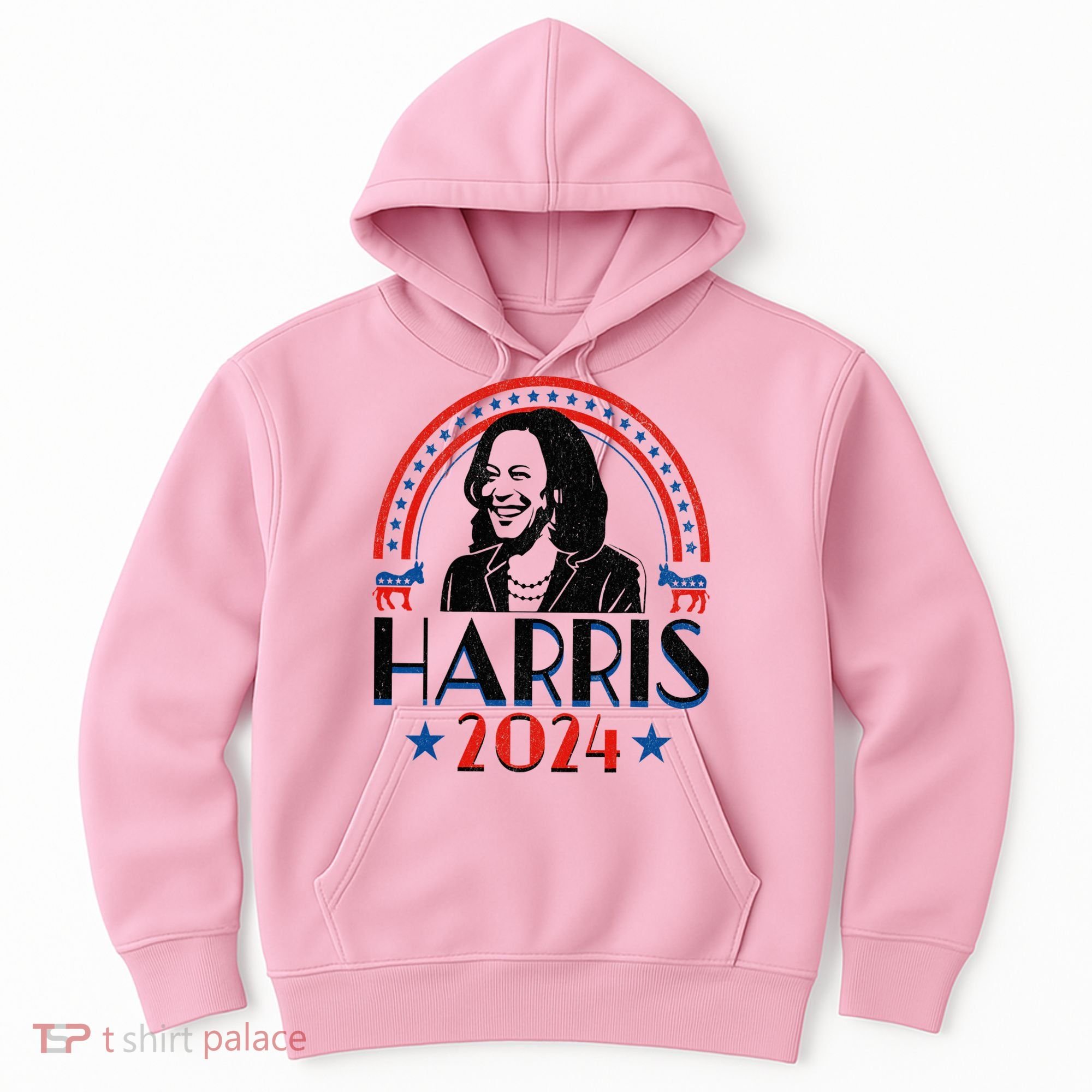 Kamala Harris 2024 Madam President Retro Vote Democrat Hoodie