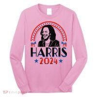 Kamala Harris 2024 Madam President Retro Vote Democrat Long Sleeve Shirt thumb 0