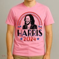 Kamala Harris 2024 Madam President Retro Vote Democrat T-Shirt thumb 3