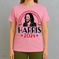 Kamala Harris 2024 Madam President Retro Vote Democrat T-Shirt thumb 4