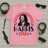 Kamala Harris 2024 Madam President Retro Vote Democrat T-Shirt thumb 5