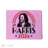 Kamala Harris 2024 Madam President Retro Vote Democrat Mousepad thumb 0