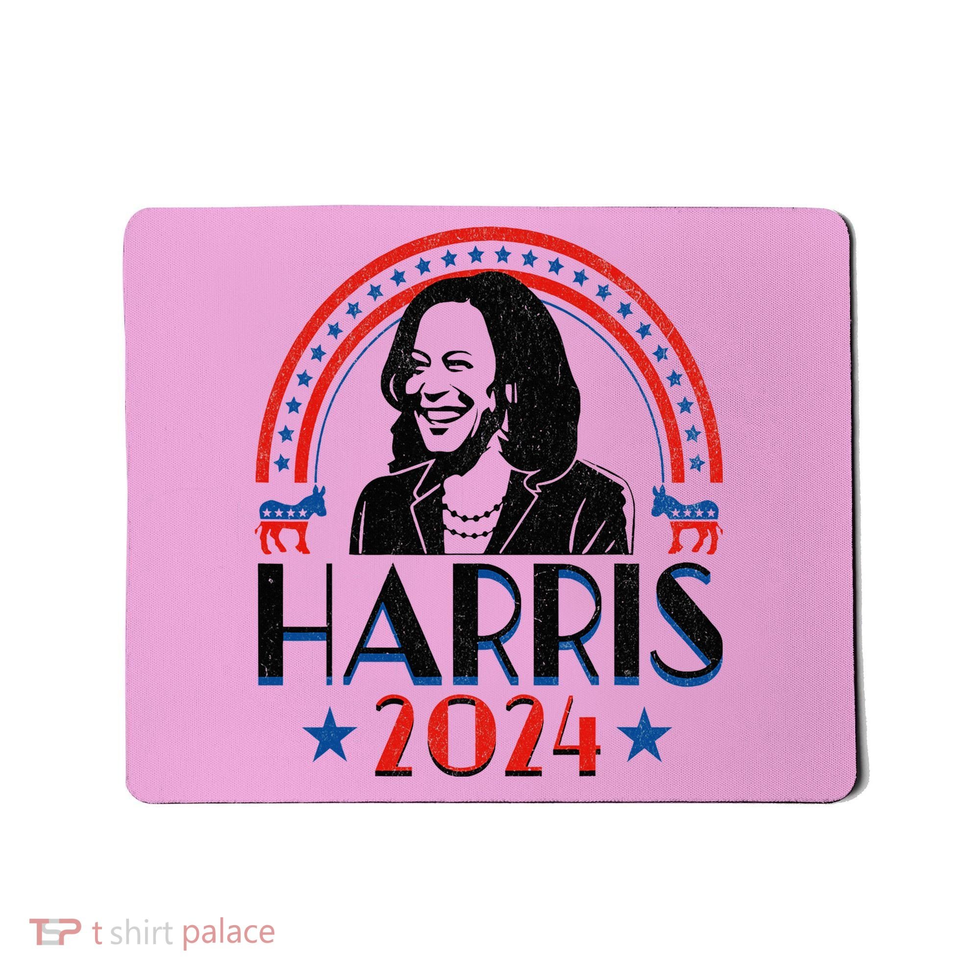 Kamala Harris 2024 Madam President Retro Vote Democrat Mousepad