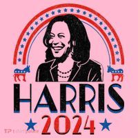 Kamala Harris 2024 Madam President Retro Vote Democrat Baby Bodysuit thumb 2