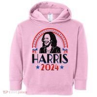 Kamala Harris 2024 Madam President Retro Vote Democrat Toddler Hoodie thumb 0