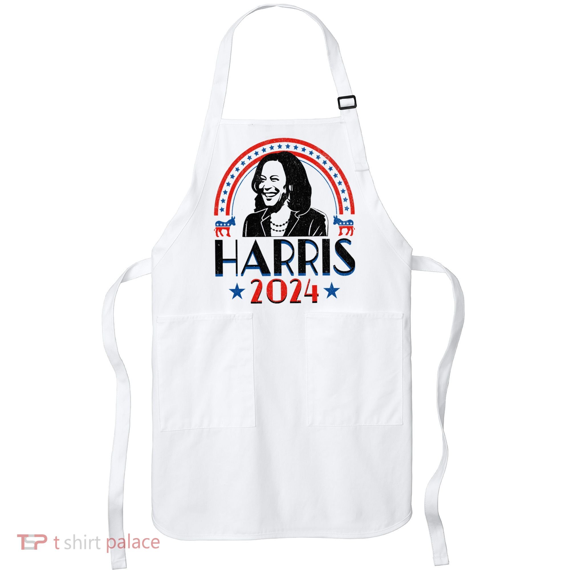Kamala Harris 2024 Madam President Retro Vote Democrat Apron