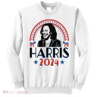 Kamala Harris 2024 Madam President Retro Vote Democrat Sweatshirt thumb 0