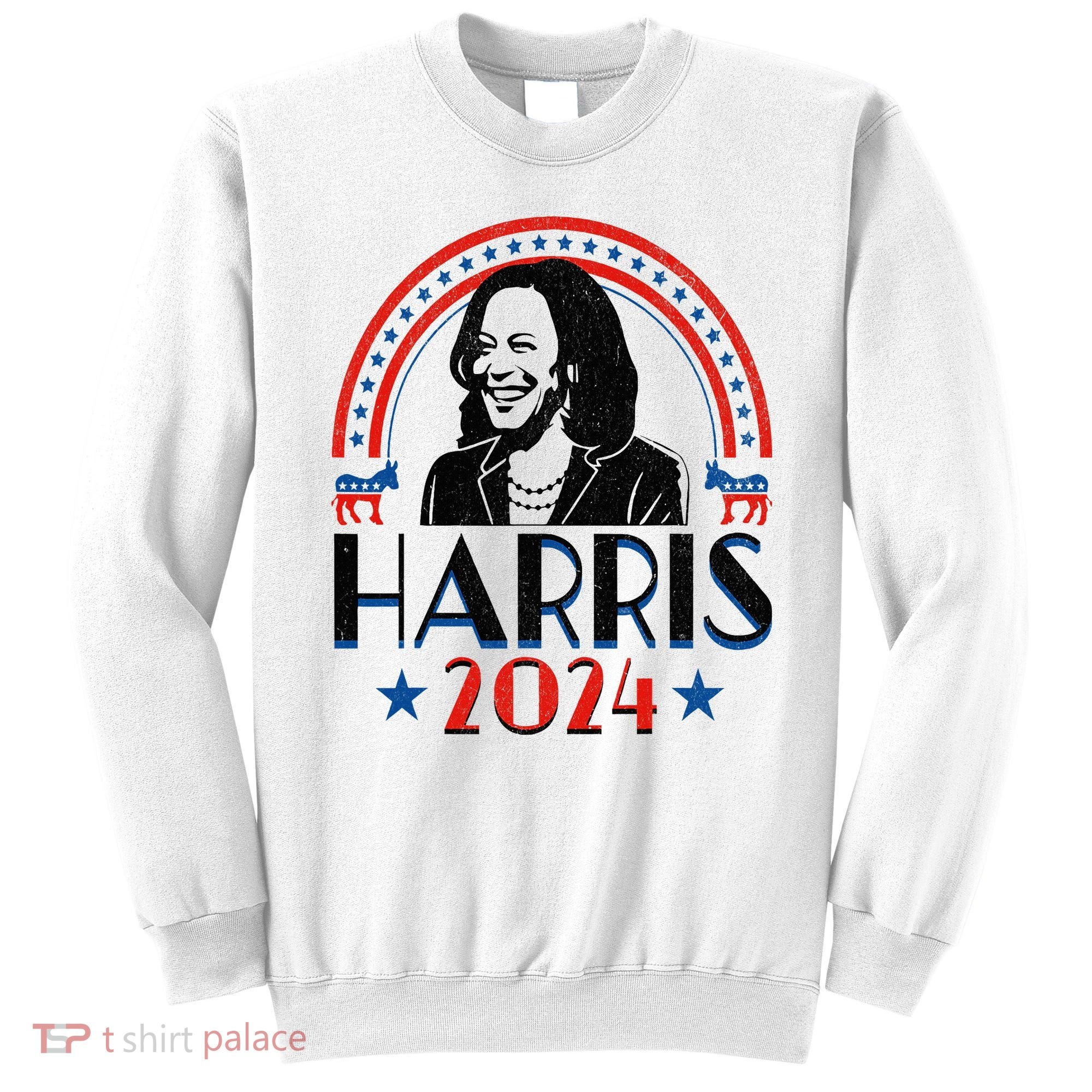 Kamala Harris 2024 Madam President Retro Vote Democrat Sweatshirt