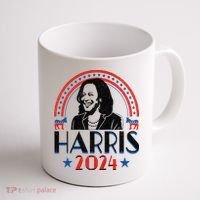 Kamala Harris 2024 Madam President Retro Vote Democrat Coffee Mug thumb 1