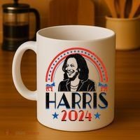 Kamala Harris 2024 Madam President Retro Vote Democrat Coffee Mug thumb 4