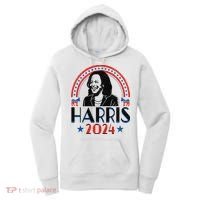 Kamala Harris 2024 Madam President Retro Vote Democrat Women's Hoodie thumb 0