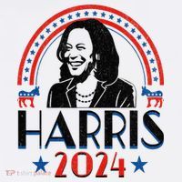 Kamala Harris 2024 Madam President Retro Vote Democrat Women's Hoodie thumb 2